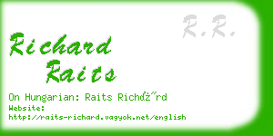 richard raits business card